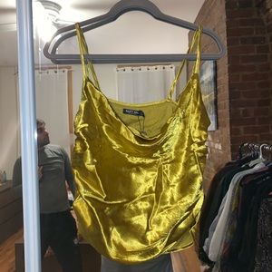 Brand new green/gold top